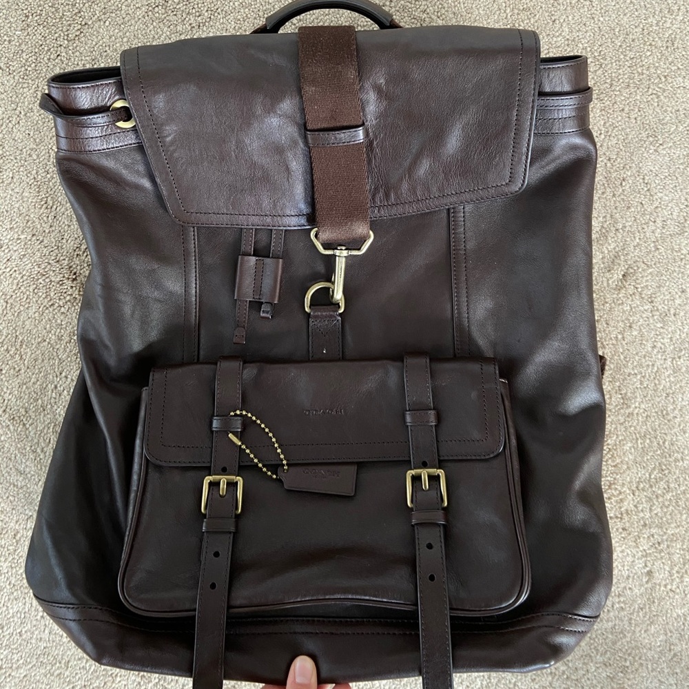 COACH leather backpack